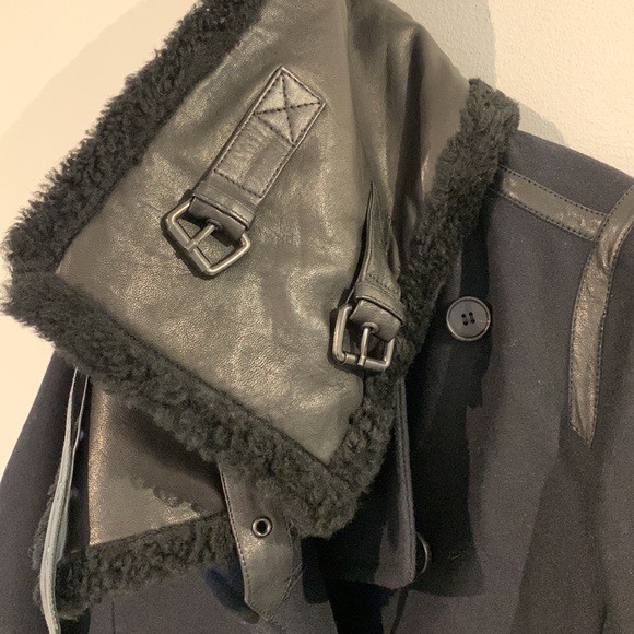 All Saints Okito Pea Coat - US Size: 4 - Picture 4 of 6